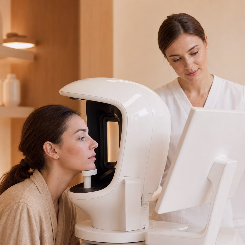 Diagnostyka skóry aparatem OBSERV 520x - Klinika Urody MaDa Wrocław