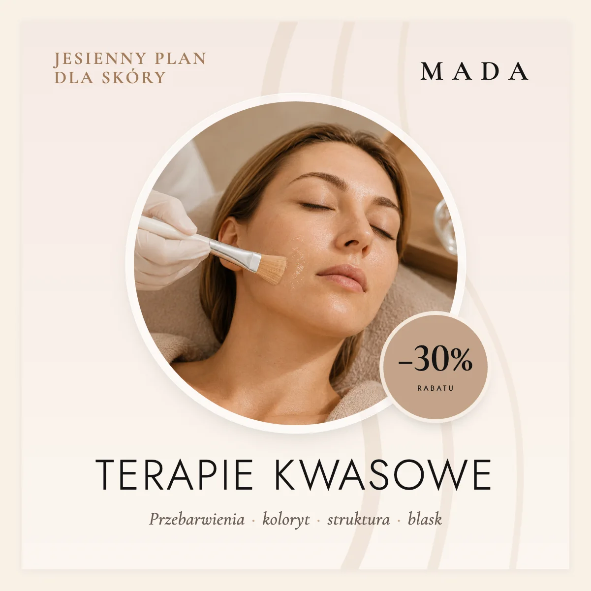 Terapie kwasowe Wrocław - jesienny plan dla skóry, promocja w Klinice Urody MaDa
